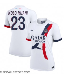 Günstige Paris Saint-Germain Randal Kolo Muani #23 Auswärtstrikot Damen 2024-25 Kurzarm